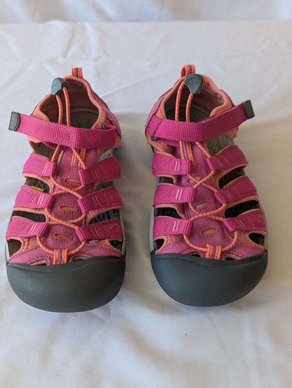 Keen sandals women 5, Pink & Orange, Toggle Closure, Waterware